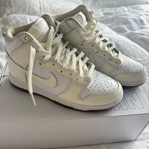 Nike Dunk High – Cream/Off-White | Women’s 6.5 | Worn Once